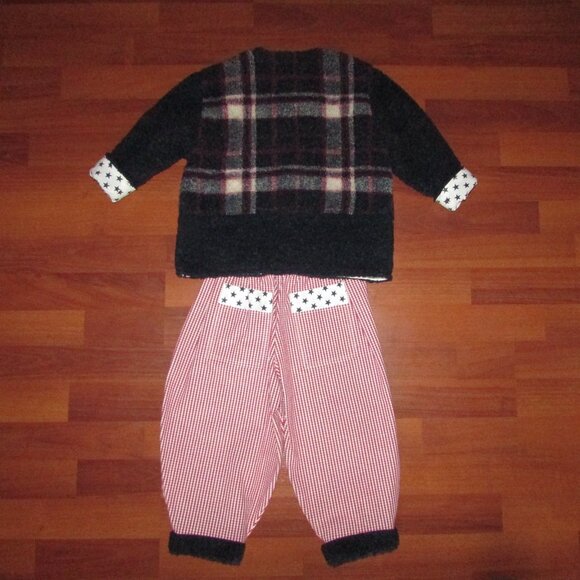 Berber Plaid Check and Stars Pants and Jacket Set - NEW - Picture 12 of 16